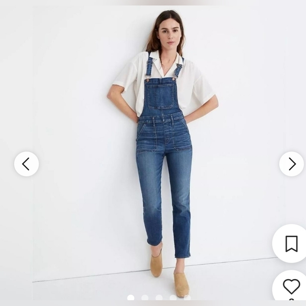 Madewell Medium Wash Overalls Dungarees Size Small